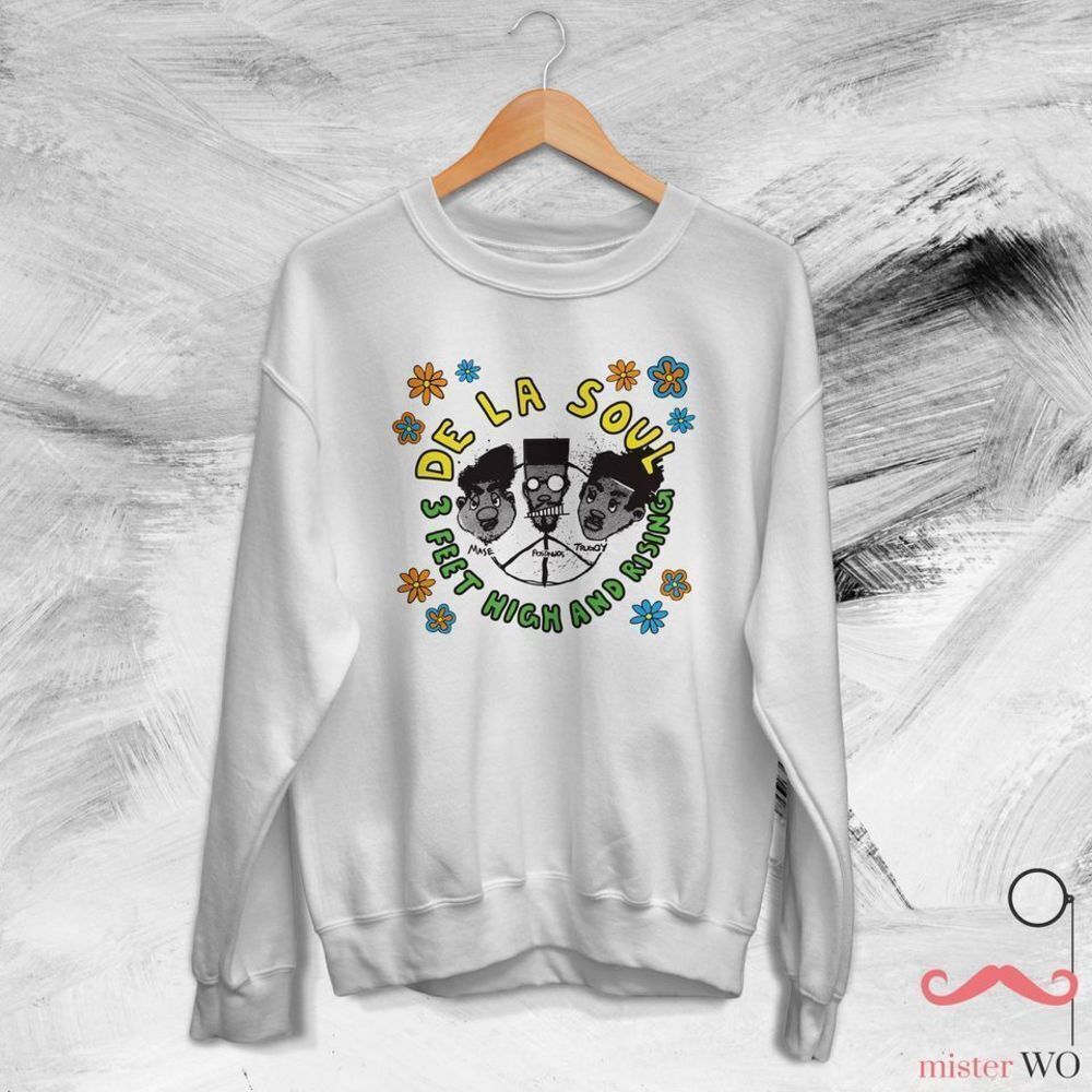 De La Soul 3 Feet High And Rising Album Art Colorful Hip Hop Sweatshirt